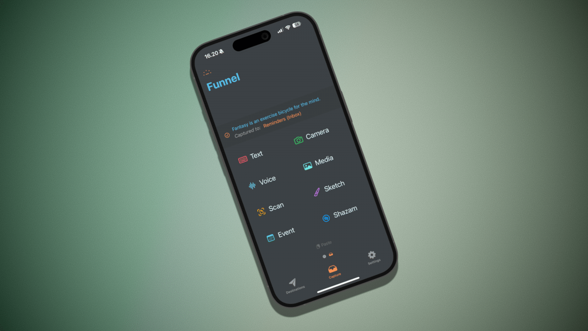 Memorial flash channel: ideas and media collectors Funnel for iOS in the test