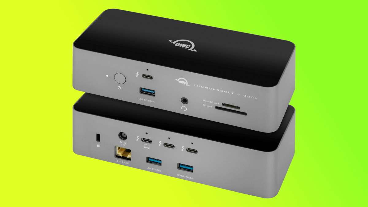 New Thunderbolt-5-Dock from OWC with many ports