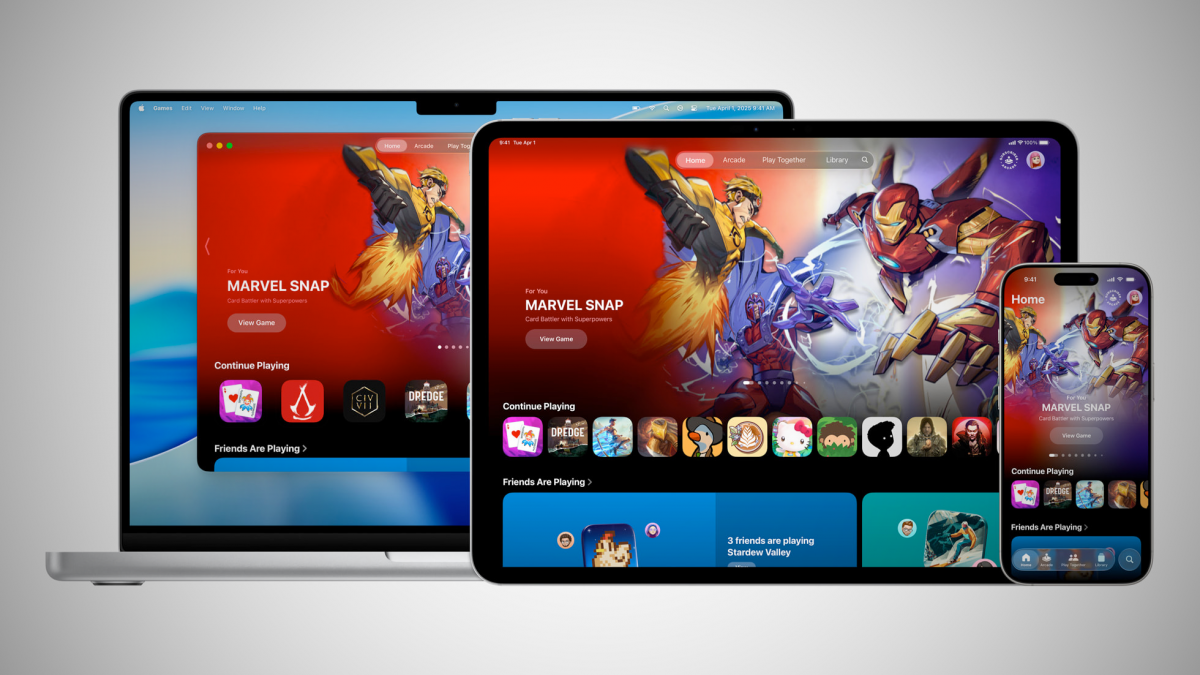 Game program: What aims to use Apple with the Games app for iOS, iPados and MacOS?