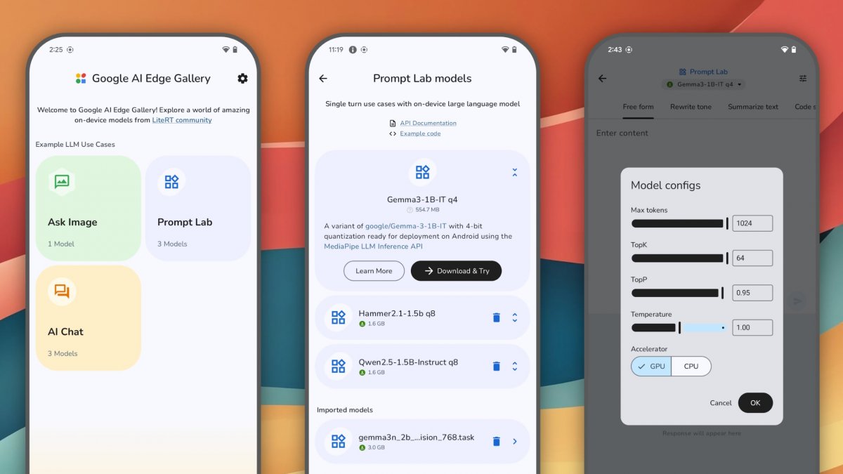 Google publishes app for testing local AI models