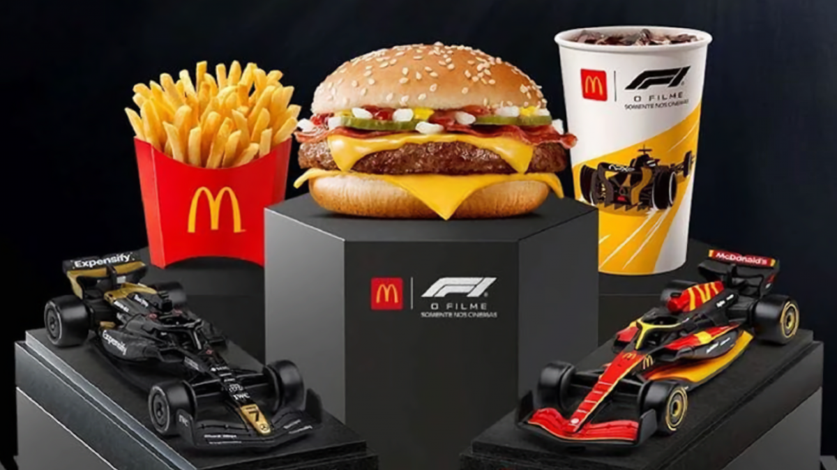 Hype for Apple film: "F1" at Fitness+ and McDonald's