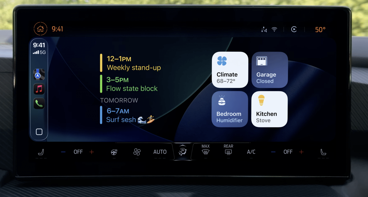 iPhone in the car: widgets for carplay, more car keys - and still not a browser