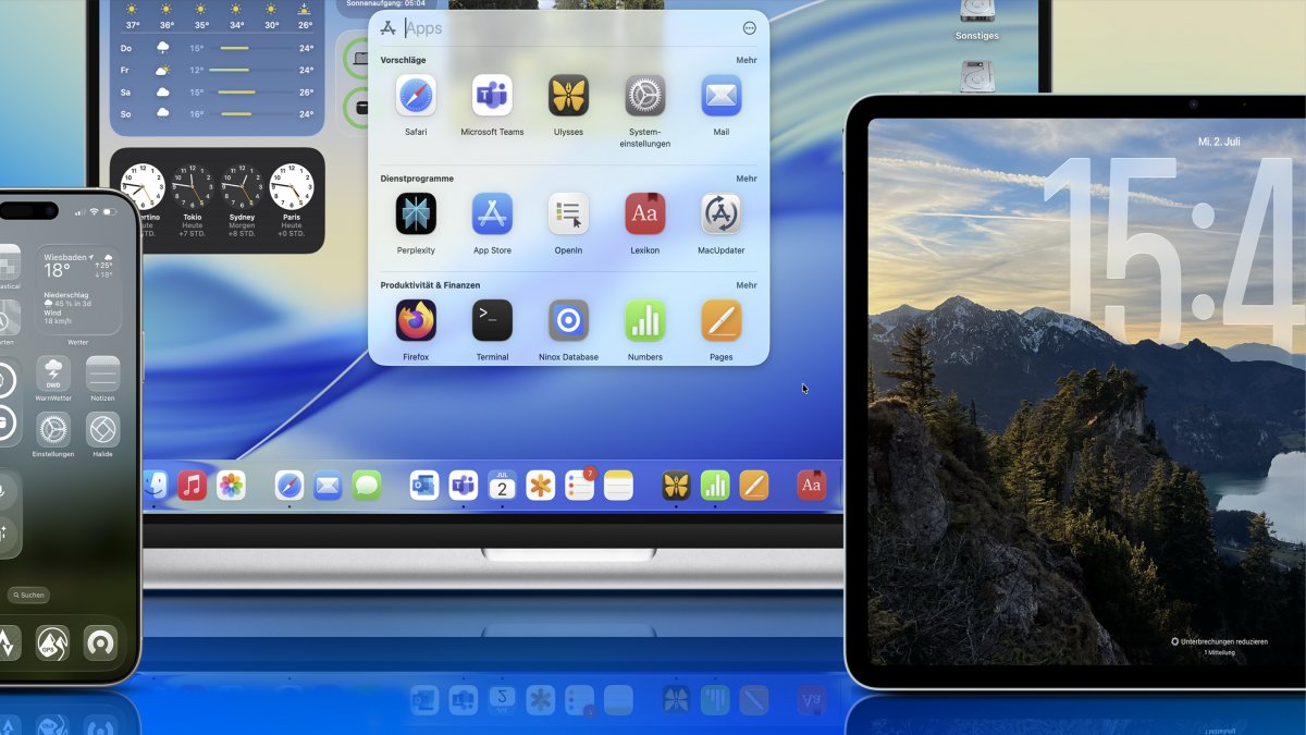 Fire sample for Liquid Glass: Public Beta of iOS, Ipados and MacOS 26 available