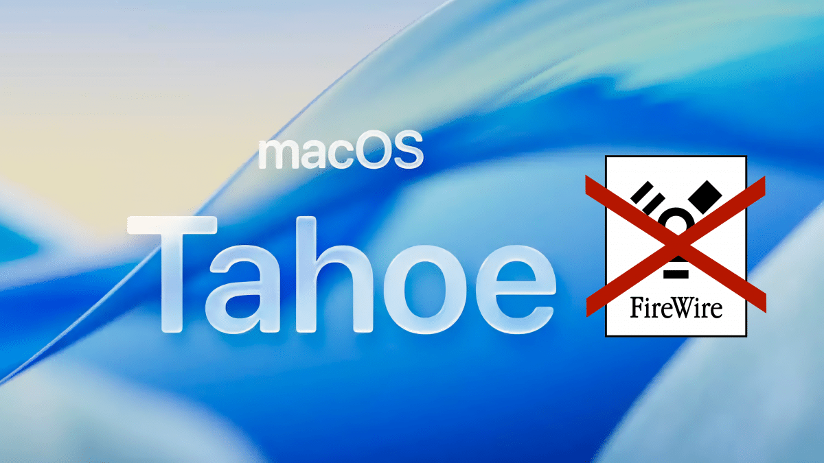 MacOS 26 TAHOO: Apple seems to cut firewire support