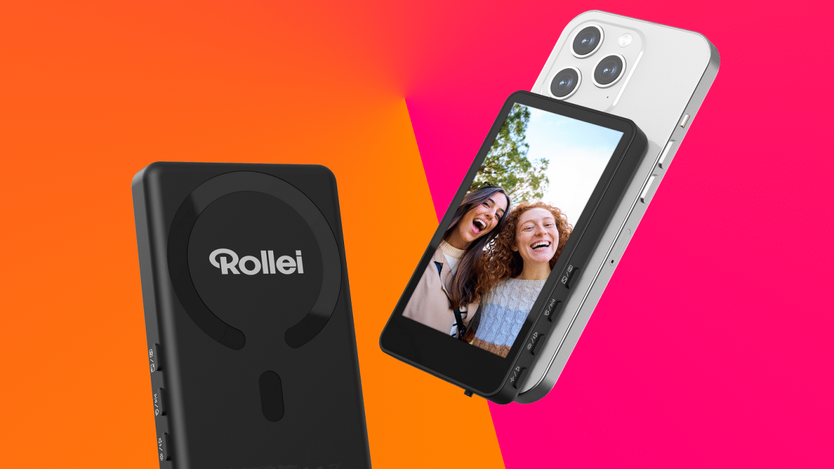 Selfie monitor with magnet from Rollei