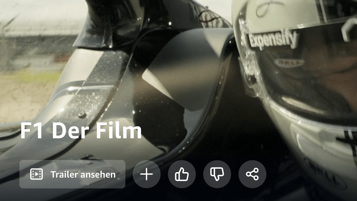 Before Apple TV+: "F1" probably only comes as a payment download