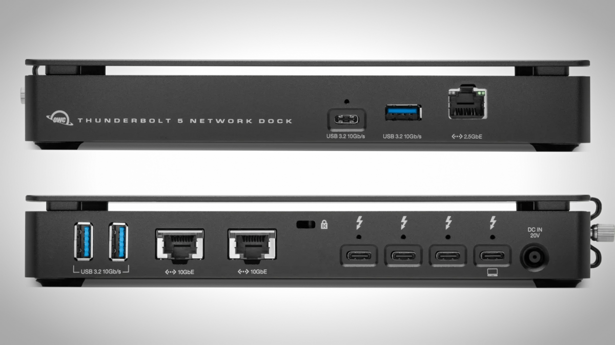 OWC introduces Thunderbolt-5-dock with two 10-gigabit Ethernet ports