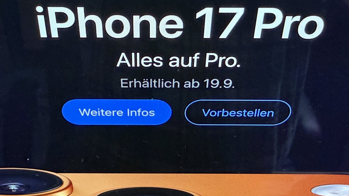 Pre -order start on the iPhone: 17 Pro Max is favorite, Air usually immediately available